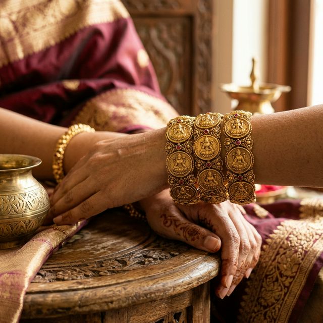 Temple Coin Bangle